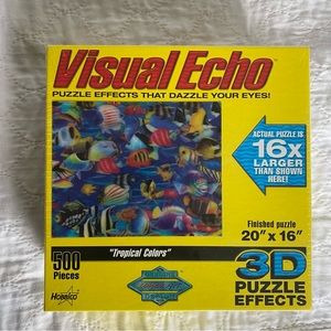 Visual Echo Hobbico Games | Visual Echo Tropical Colors 3D 500 Pc Puzzle |